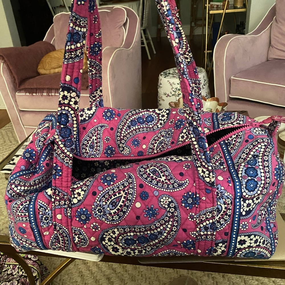 Vera Bradley Small Duffel - Boysenberry (retired pattern)